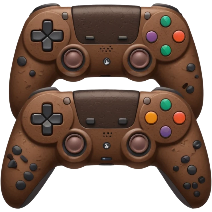 Two poops with glasses and a ps5 controller emoji