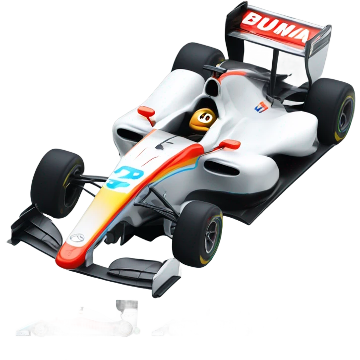 Formula one car emoji