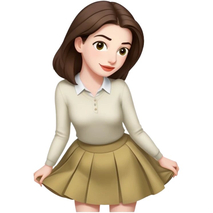 anne hatway bend over skirt up sfw emoji