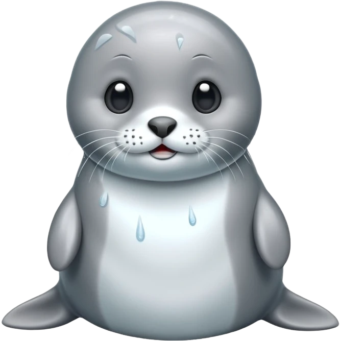 cute seal character, icy vibe, shiny wet look, 3D cartoon, mobile game icon style, clean background, no text, no watermark


 emoji