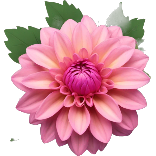 Pink dahlia flowers emoji
