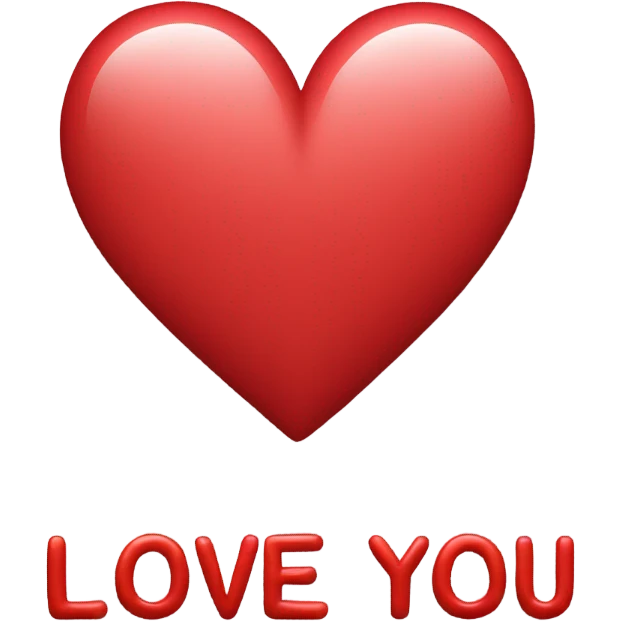 Love you emoji