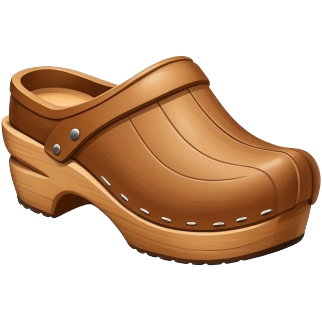 simple wooden traditional minimal clog  emoji