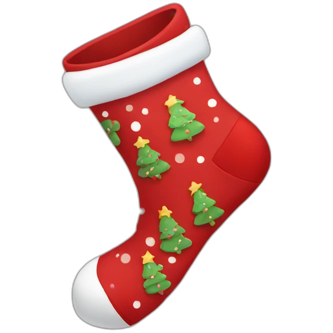 christmas red socks emoji