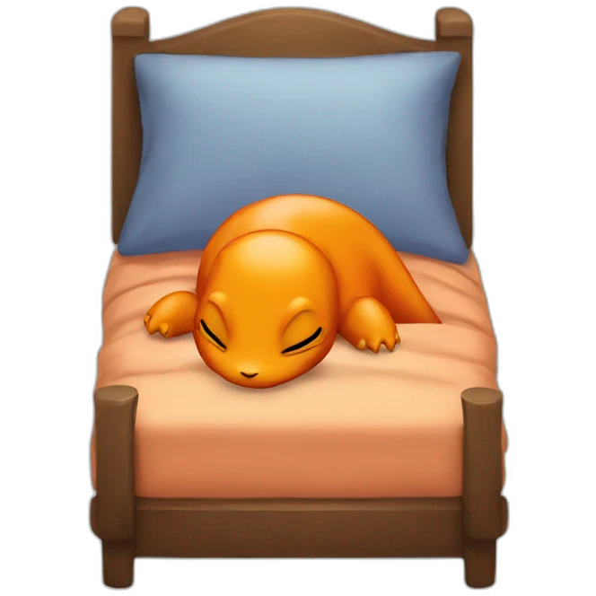 Charmander sleeping emoji