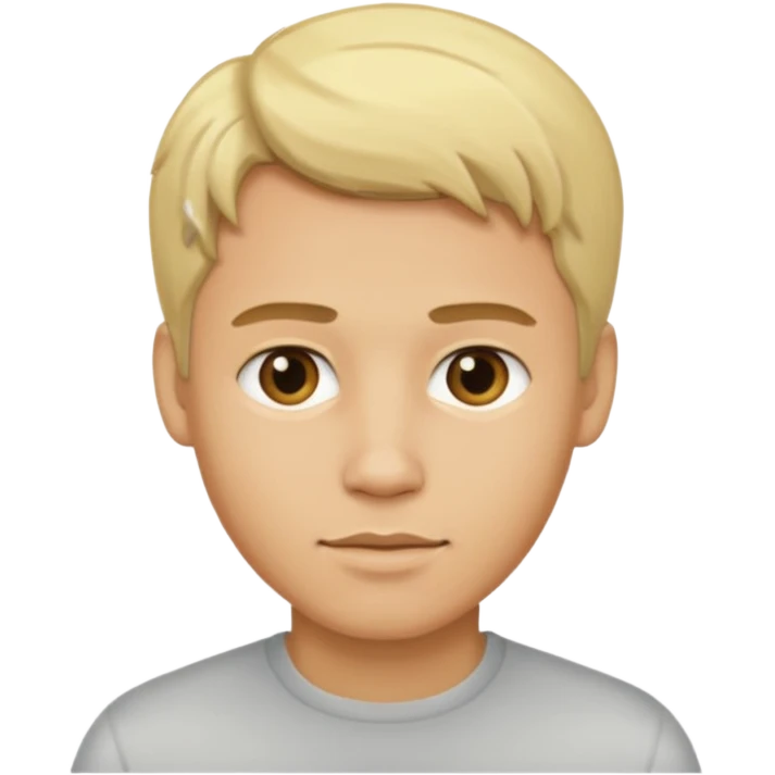 light skin man with blond hair  emoji