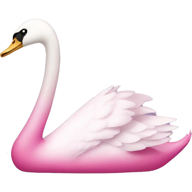 Pink swan  emoji