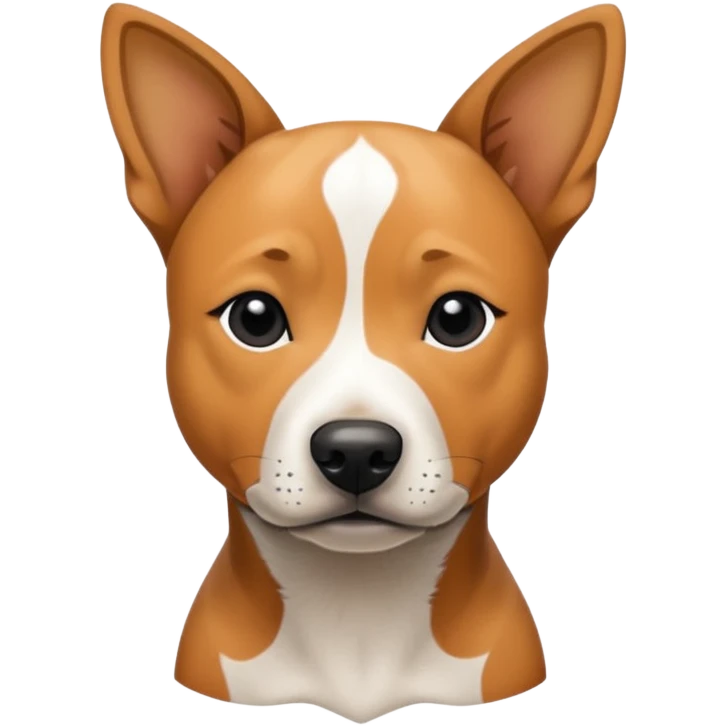 Pitbull Jack Russell Australian cattle dog mix with black spot on her butt  emoji
