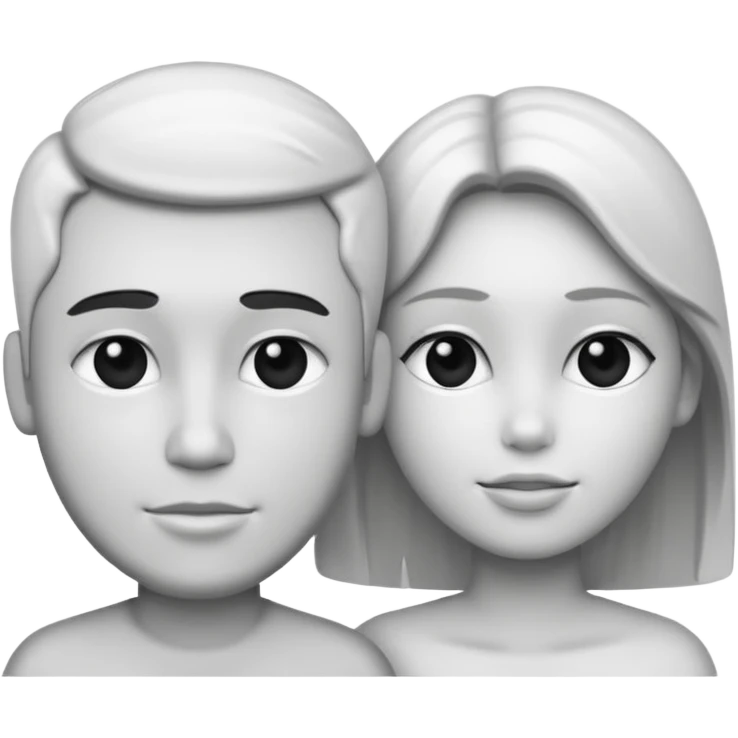 Humanos dnd estilo blanco y negro dibujo emoji