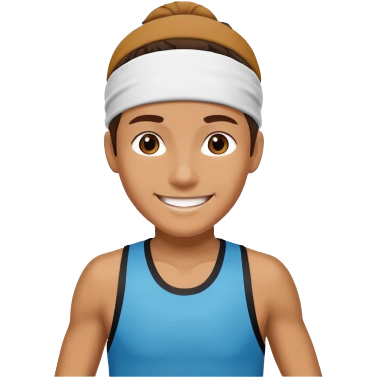 runner with sweatband emoji