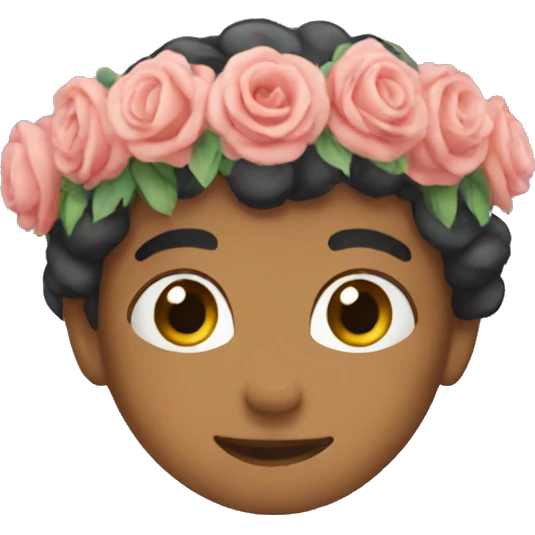 empty flower crown emoji