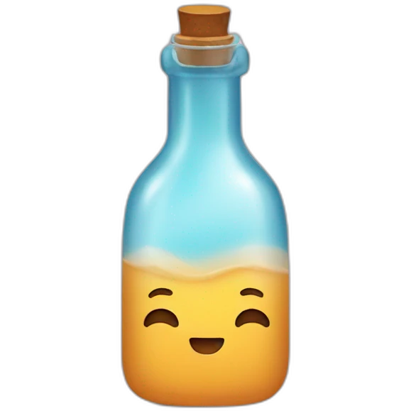 Bottle as a pillow emoji