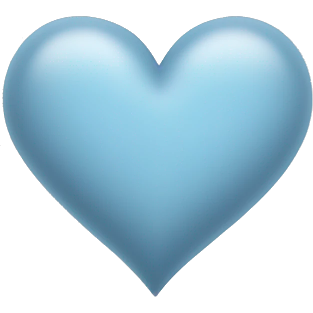 Light gray blue heart emoji