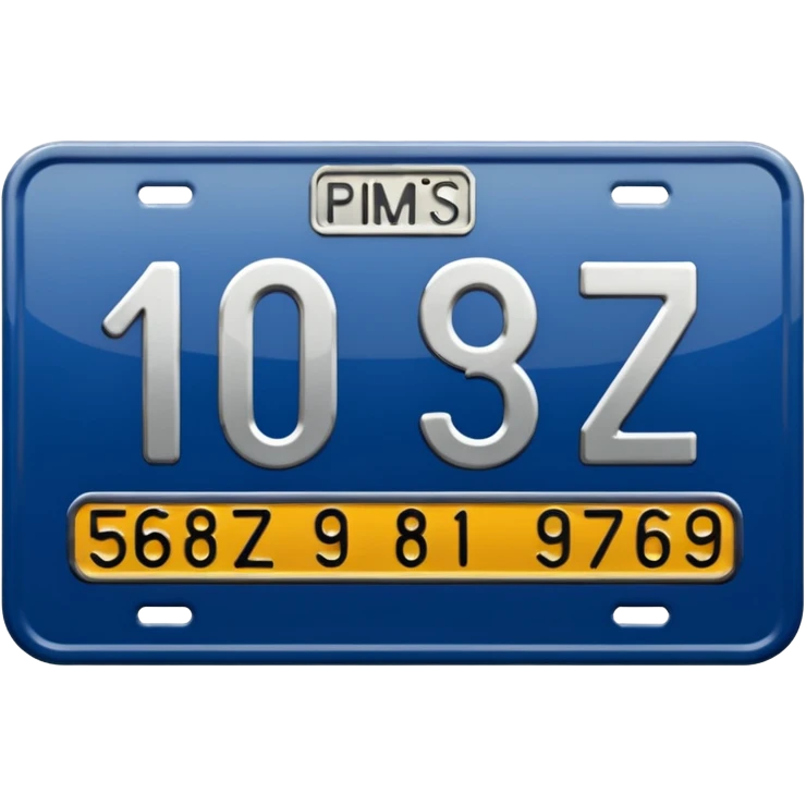 Car Plate emoji