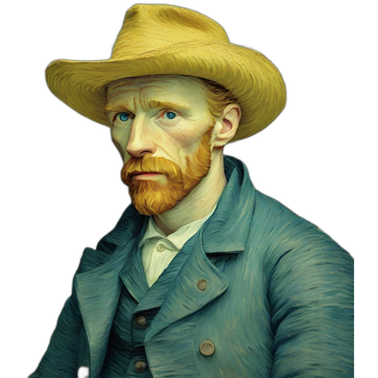 van gogh portrait emoji