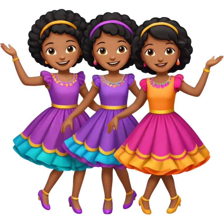 Black girls dancing emoji