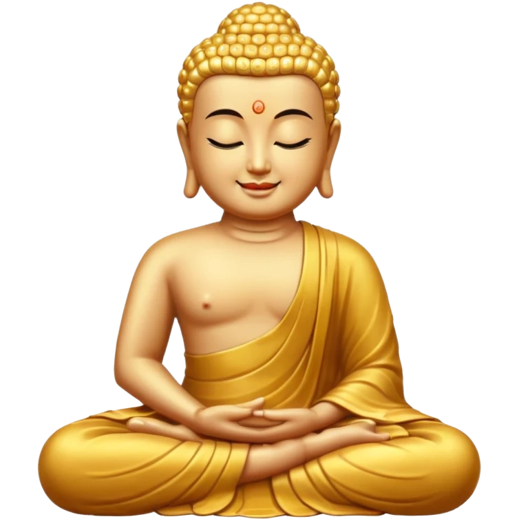 Buddha's smile emoji
