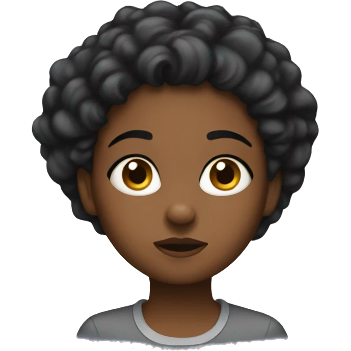 bored black girl  emoji