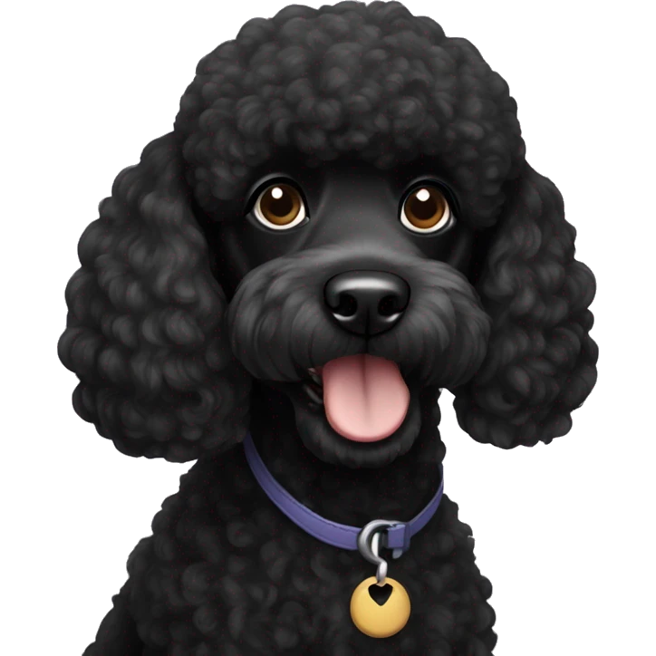 black poodle  emoji