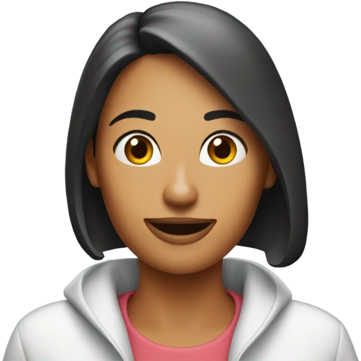 My wife with a hotdog emoji