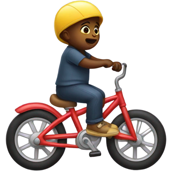 Baby riding bike emoji
