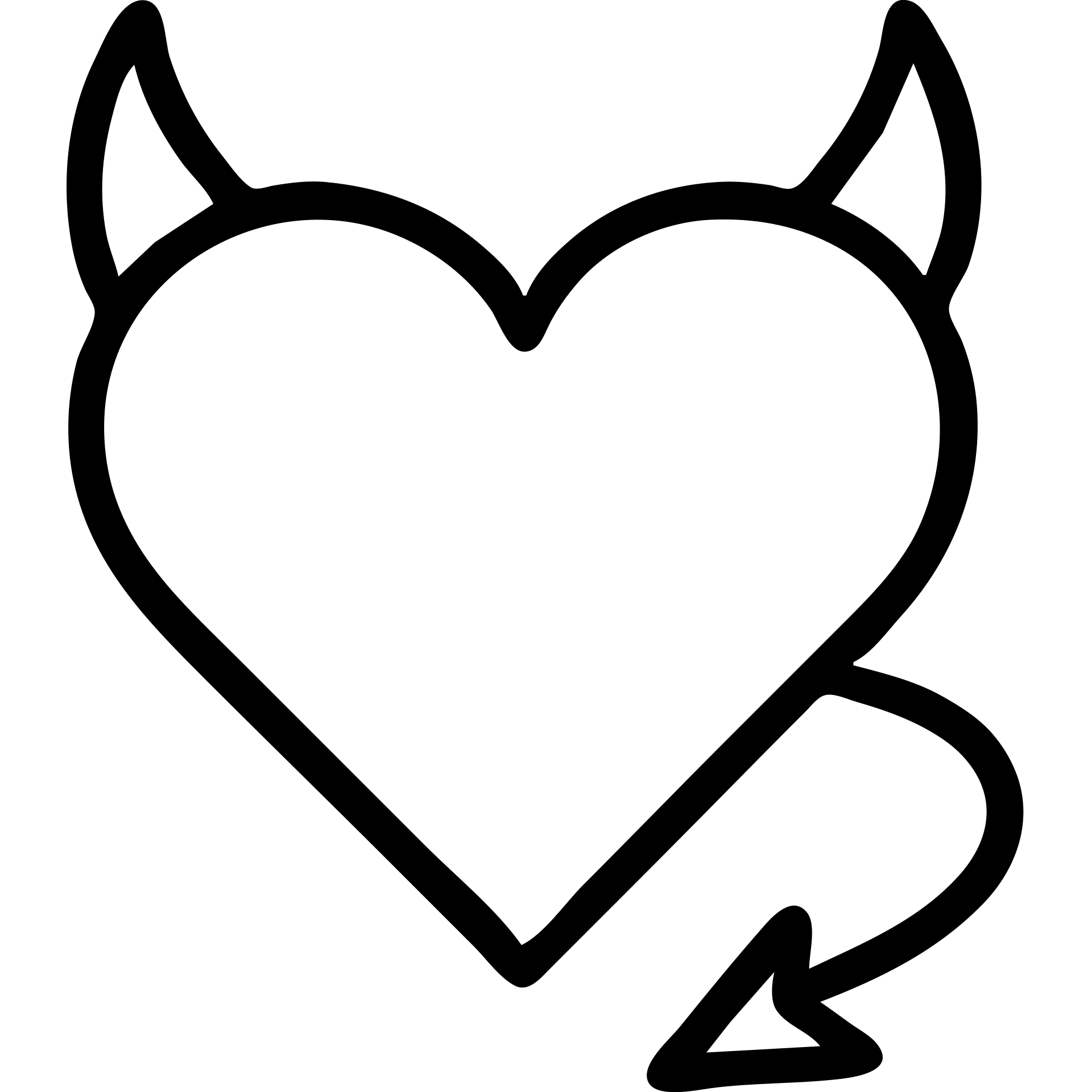 minimalist devil heart icon, red heart with subtle shadow, no tail emoji