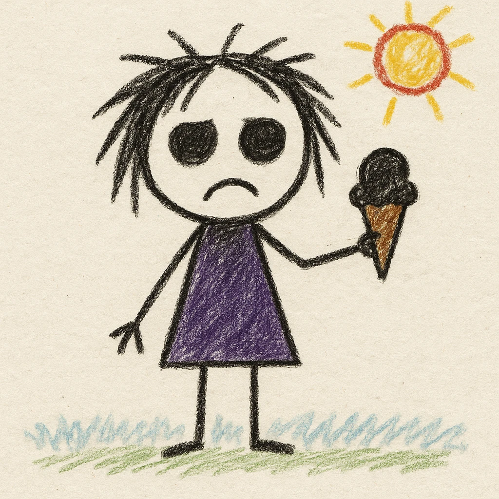 gothic ice cream emoji