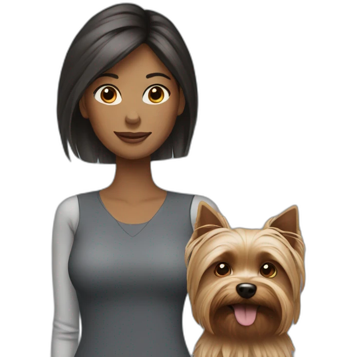 Woman-with-yorkie emoji