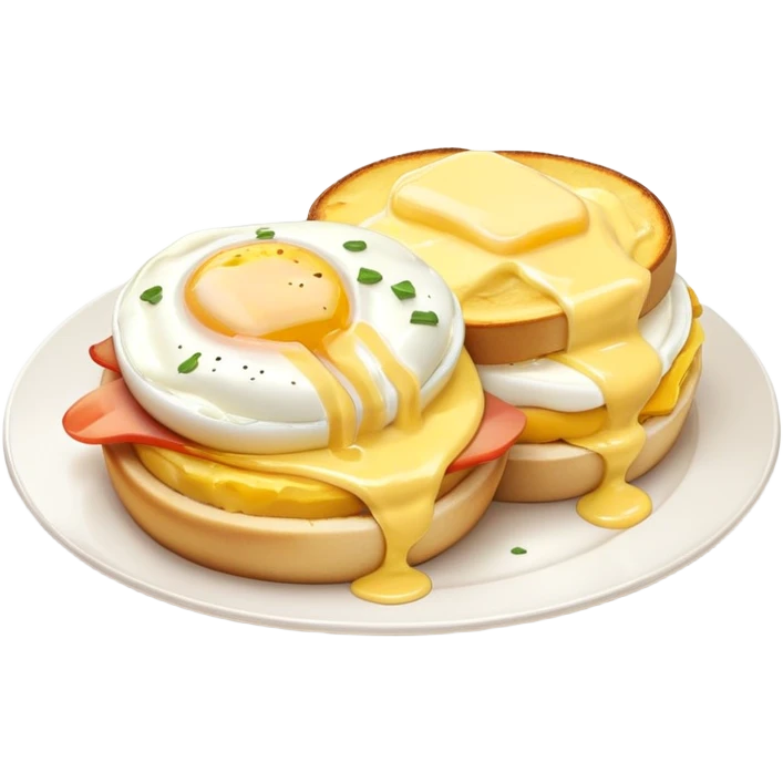 Eggs benedict with hollandaise sauce emoji