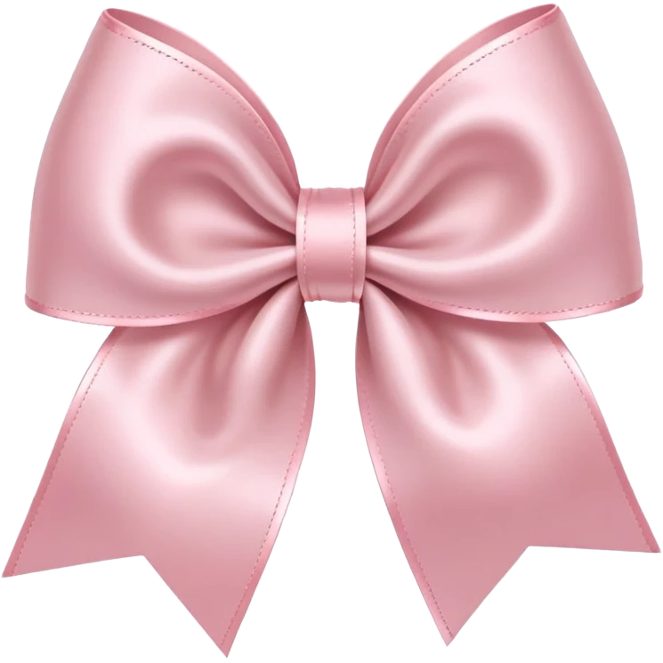 light pink bow on light pink bow emoji