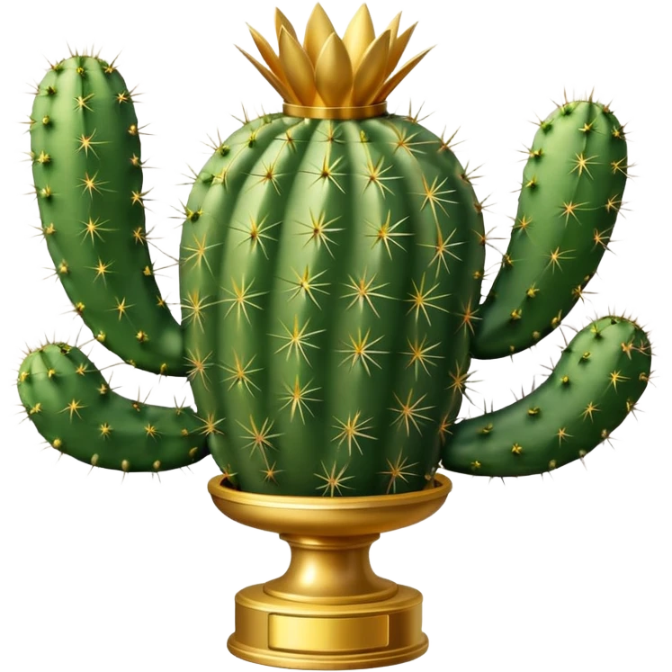 golf trophy cactus emoji