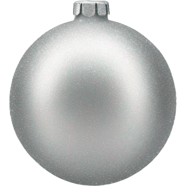 Christmas ornaments silver emoji