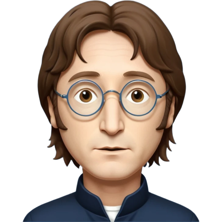 Cinematic realistic ultra HD - portrait of john Lennon emoji