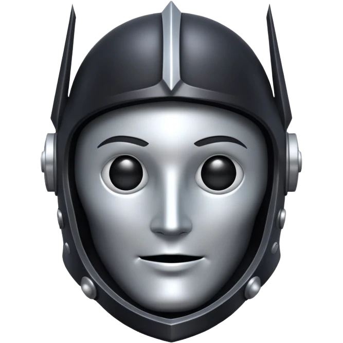 black knight satellite, cartoon face, cosmic background emoji