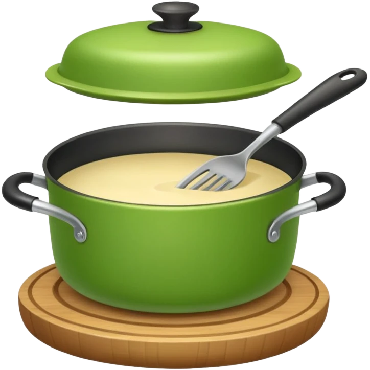 Small icon emoji of cook recipe, minimum details, green #36a767 main color emoji