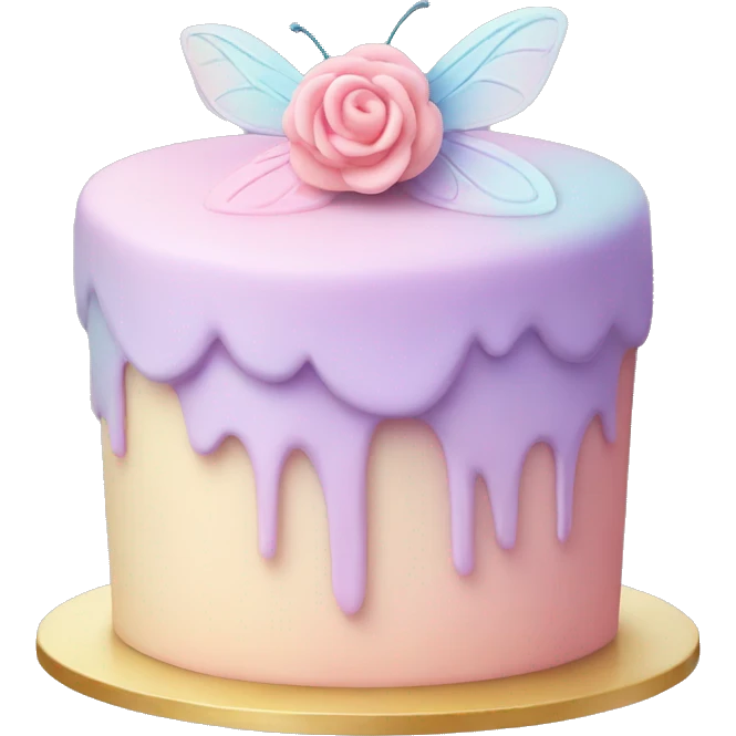 Fairy pastel cake emoji