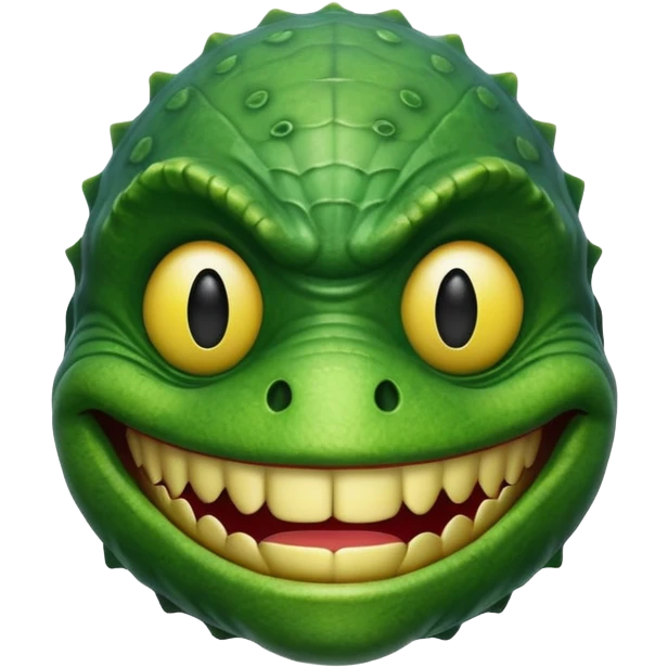 Creature black lagoon smiley face emoji