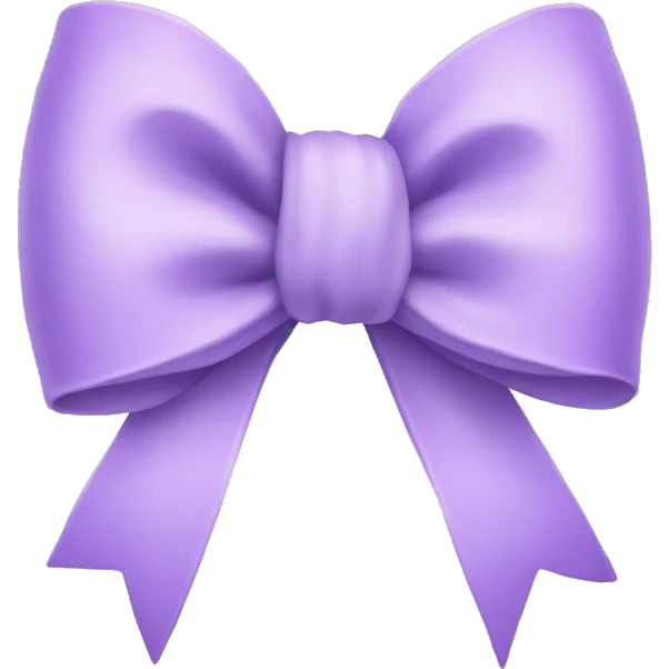 pastel purple bow emoji