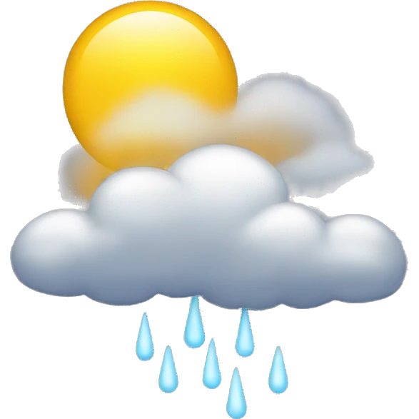 A weather which is very sunny emoji