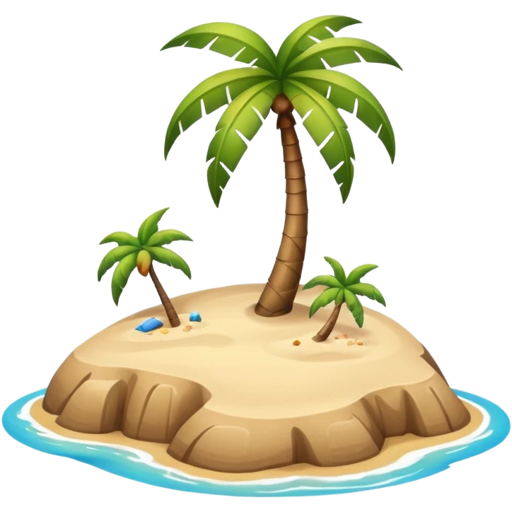 tiny island with palm emoji