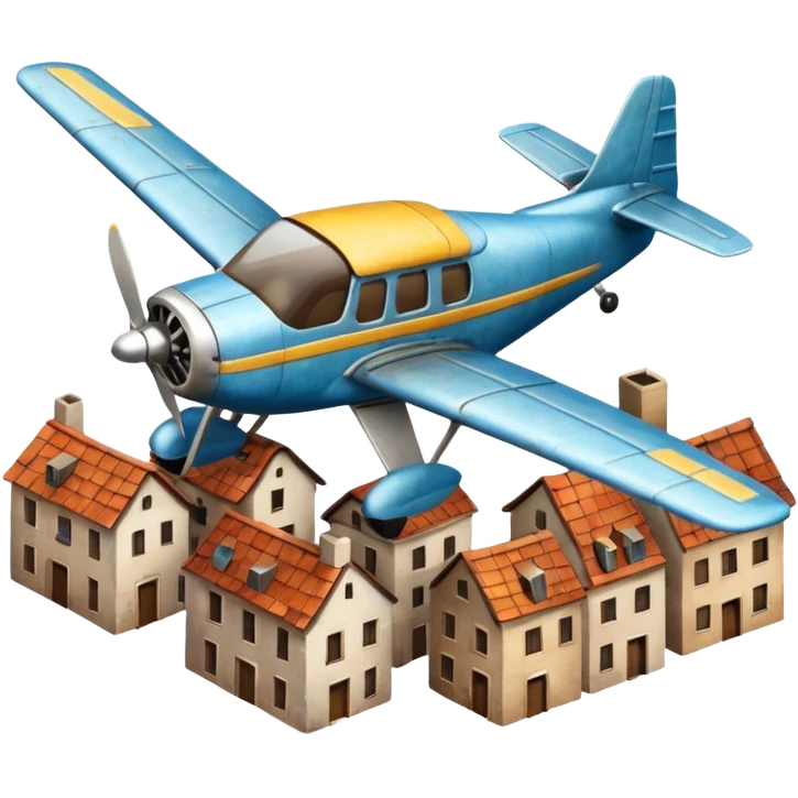 small size plane old town emoji