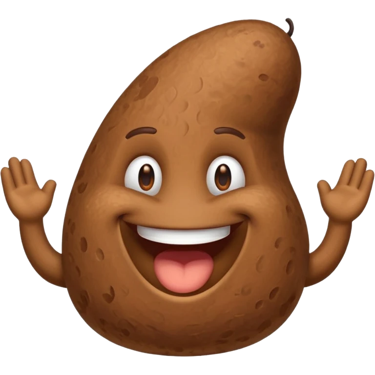 poo with grin and massive penis emoji