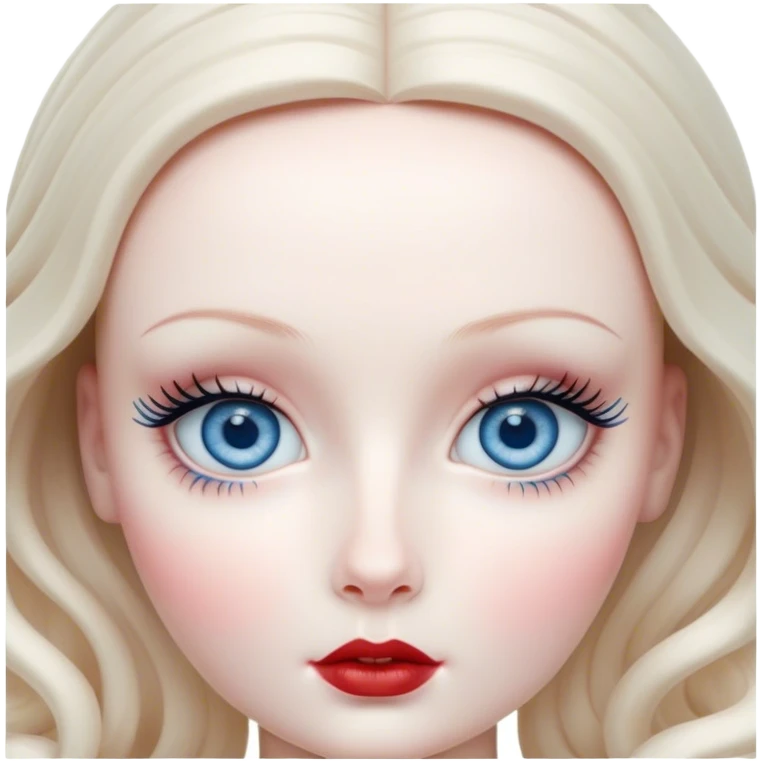 porcelain doll skin, large blue eyes with long lashes, fine details, olivia culpo as milady de winter, jinyoung shin art, refined nose, scarlet, dim light, by Maude Kaufman Eggemeyer, great digital art with details, by Scott Samuel Summers, ad image, ori and the blind, stunningly realistic emoji