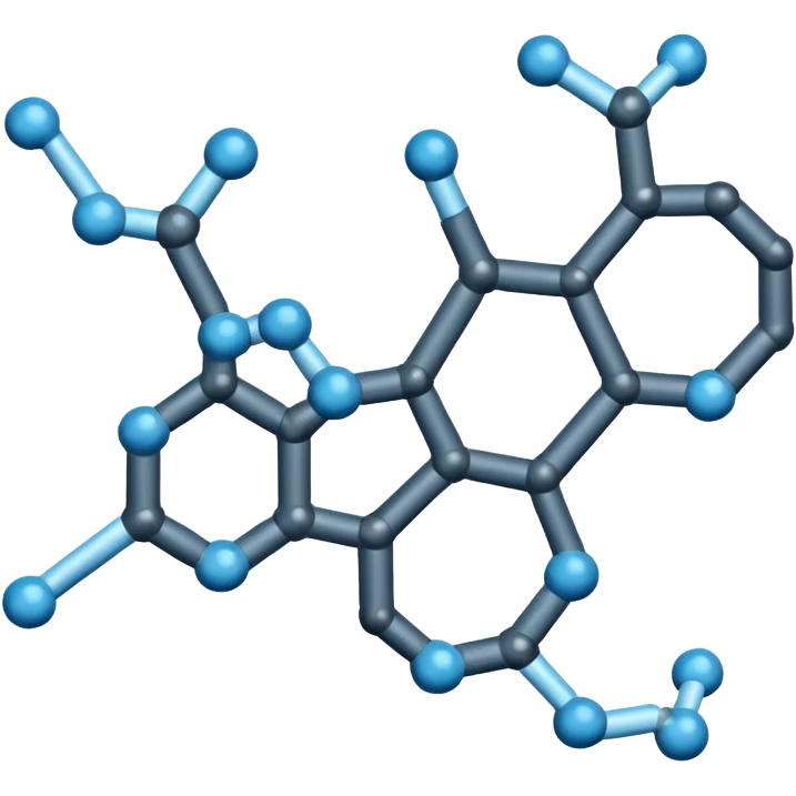 enzyme structure, scientific style emoji