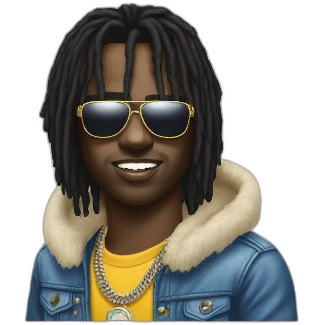 chief keef with sunglasse emoji
