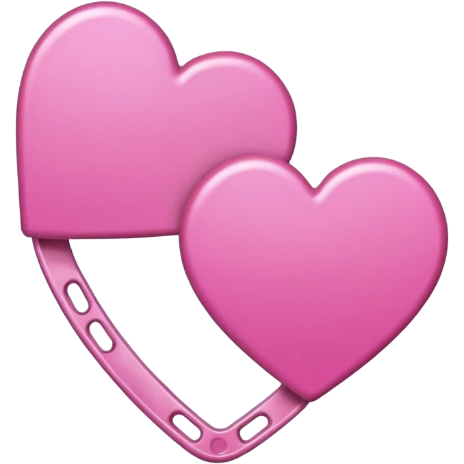 Pink Hair clips  emoji