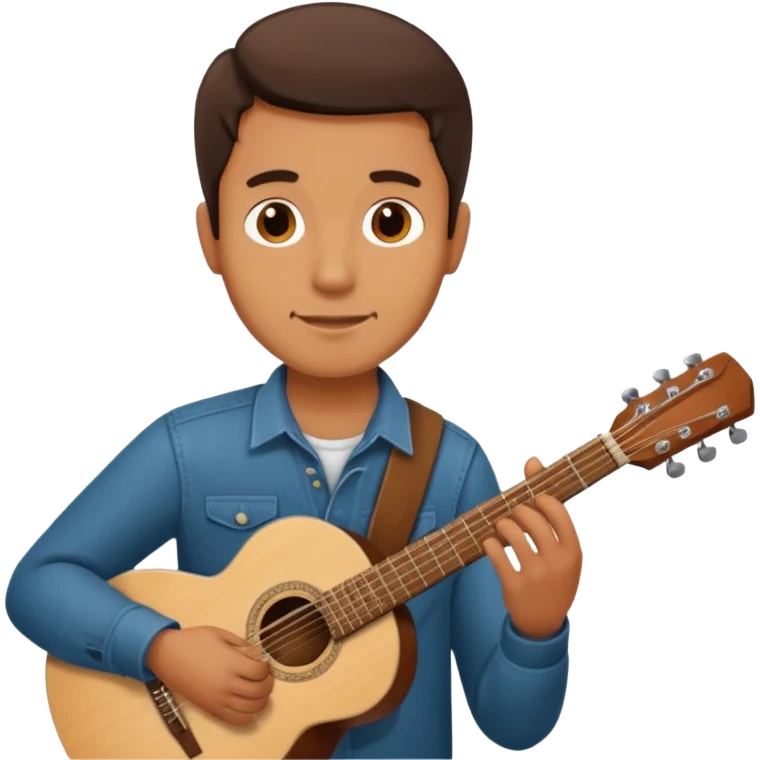 man holding guitar emoji