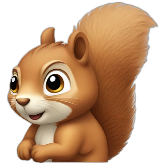 a squirrel with an bombastic side eye emoji