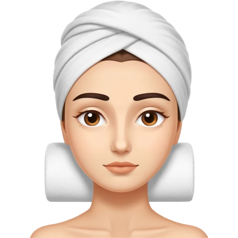 Eye brow waxing at spa emoji