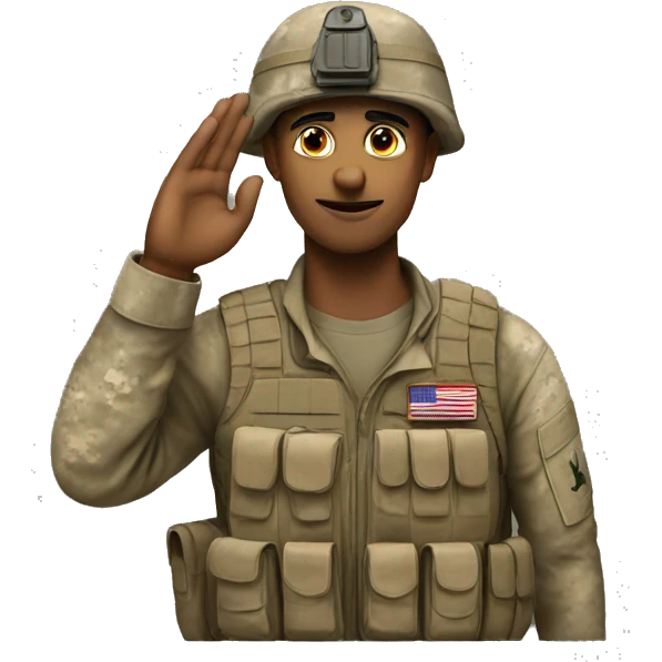 iraqi soldier salute emoji